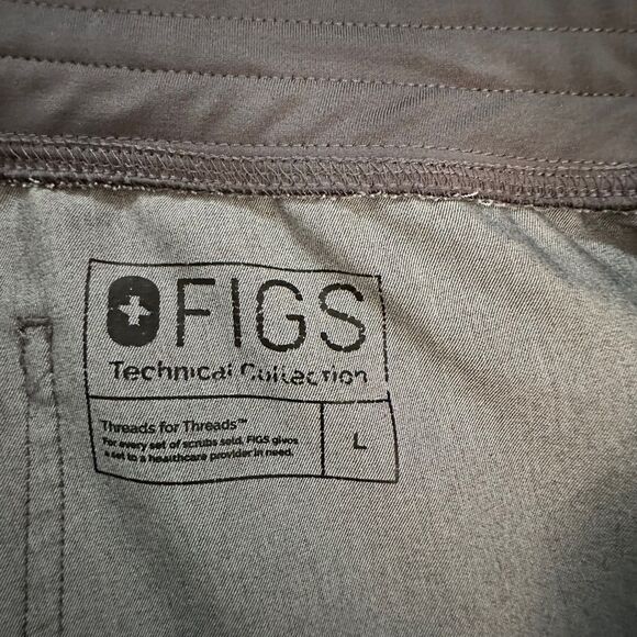 FIGS-Women's Livingston Basic Scrub Pants ~ Yoga Waistband, 2 Pockets ~ size Lg - Picture 11 of 13